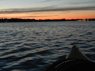 Walled Lake sunset kayak