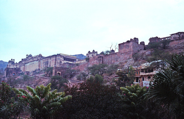 Amer Fort आमेर क़िला or Amber Fort Amer Rajasthan India Feb 1990 485