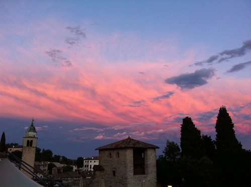Wonderful evening sky above Asolo after a thunderstorm by echumachenco, italien sunset italy clouds evening abend sonnenuntergang wolken asolo veneto iphone4