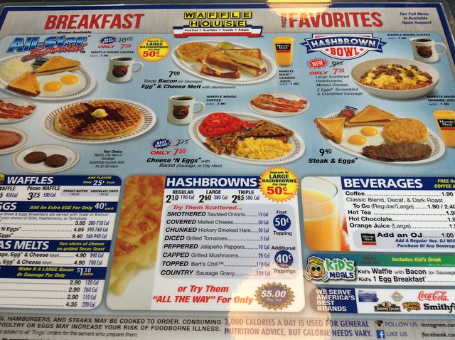 waffle house full menu