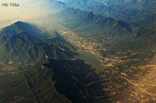 mountain landscape mexico view aerial sierra vista serra range aérea nuevoleón