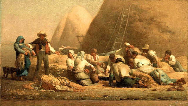 Millet, Jean-Francois (French, 1824-1875)  - Harvesters Resting  - 1850-53