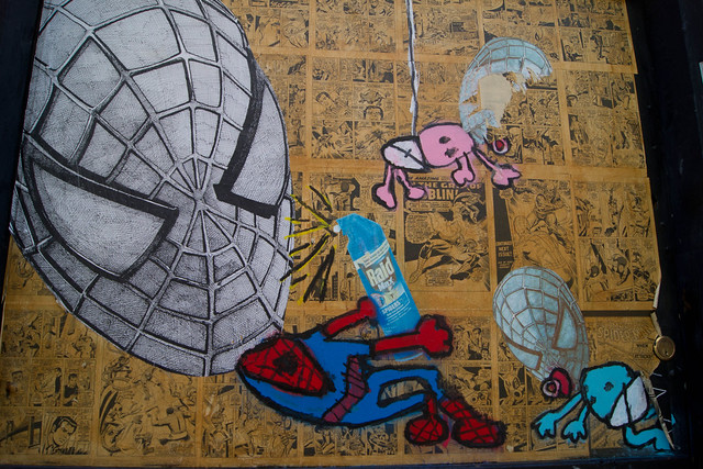 Spiderman street art