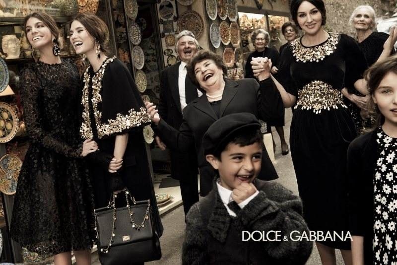 dolce and gabbana family campaign