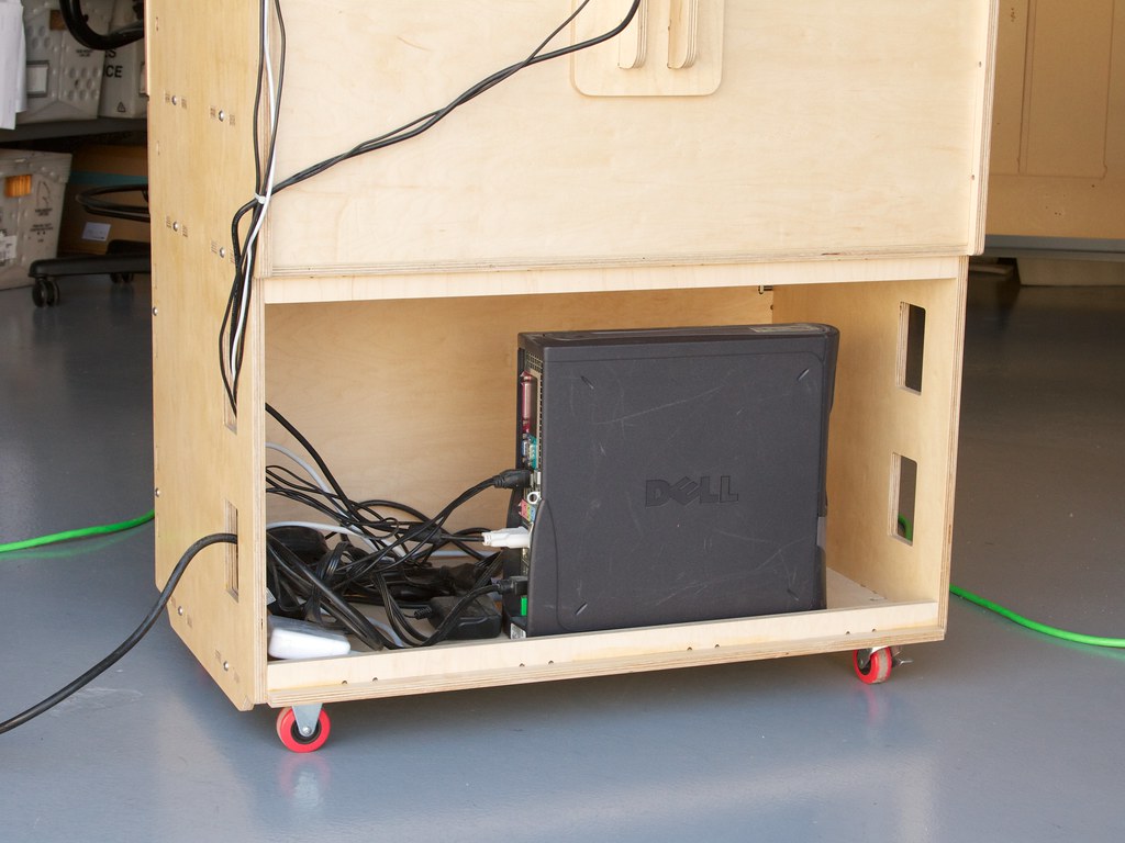 CNC Workstation 13 | Our new design for a CNC-cut computer w… | Flickr