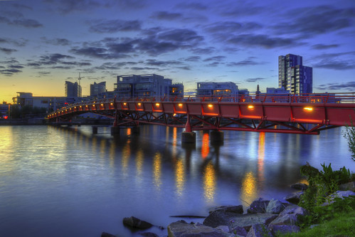 The bridge of Lillåudden by Martin Westman, This picture may not be used without my consent. 
Copyright by Martin Westmanbridge blue 3 reflectio