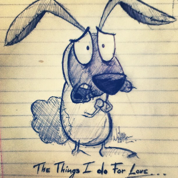 coraje #cartoon #cartoonnetwork #love #thethingsidoforlov… | Flickr