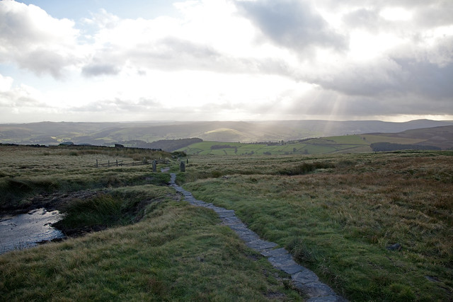 Long Causeway looking north west, Stanage Edge Sept 2012