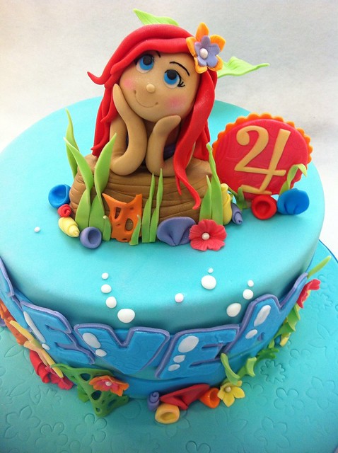 The Little Mermaid Ariel Cake