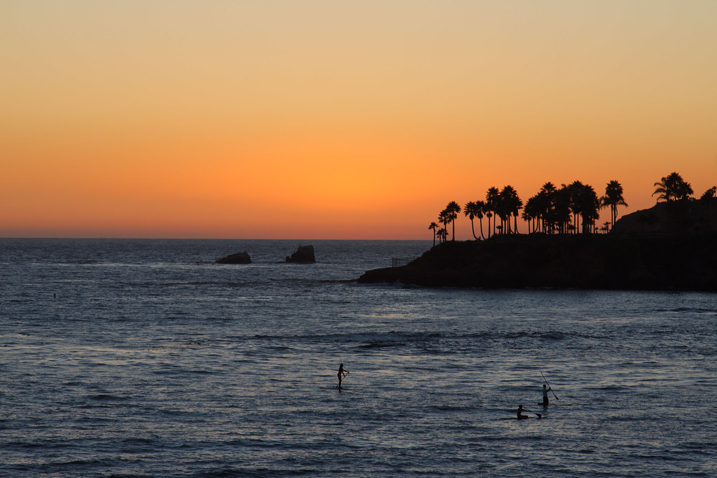Sunset Surfing at Laguna Beach