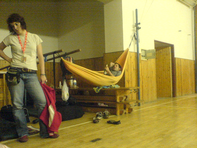 Teijo with a hammock