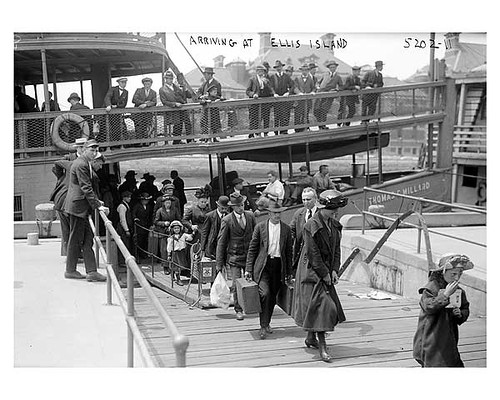 Immigrants Arriving at Ellis Island 1911, From CreativeCommonsPhoto