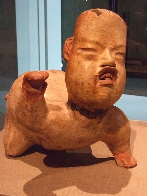 Crawling Baby Earthenware Olmec Culture 1200-900 BCE Mexico
