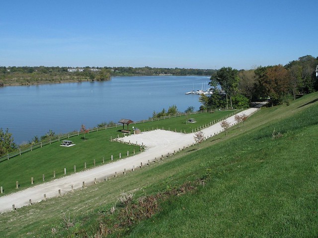Riverside Park, Perrysburg, Ohio - looking north toward Lake Erie