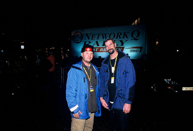 Rodney Wills & Scott G of the Gravel Crew at WRC Rally Great Britain 2001
