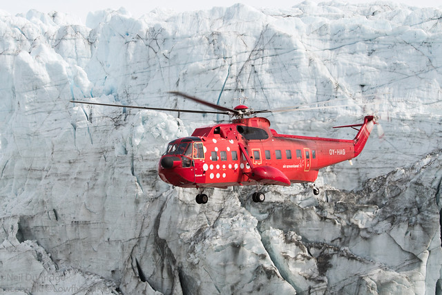 S-61N OY-HAG Air Greenland - Russell Glacier 3