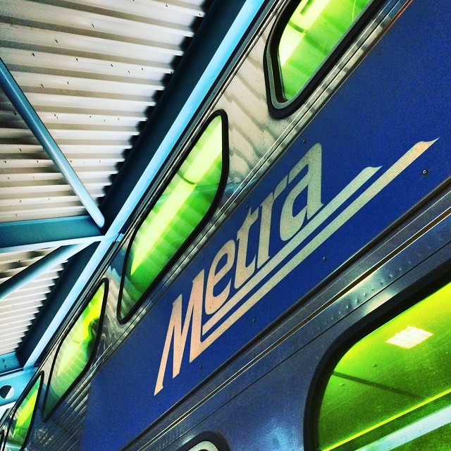 My ride home (Metra train, public domain)