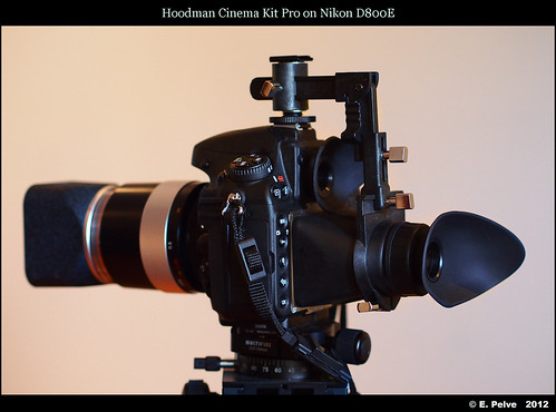 Hoodman Cinema Kit Pro on Nikon D800E - solution for MF lenses with front or rear focusing by episa