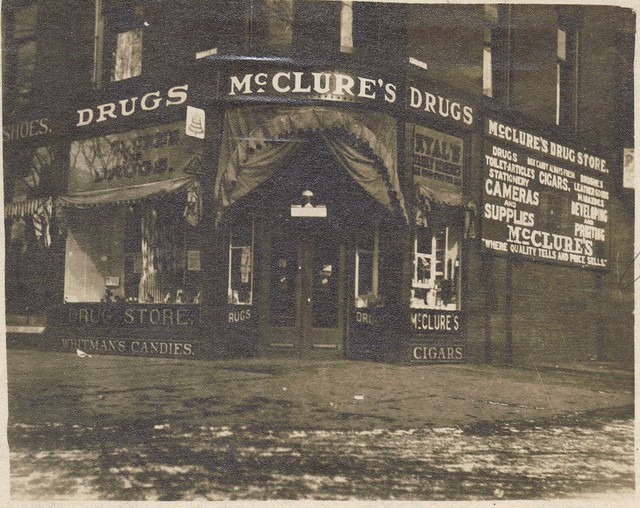 McClure's Drugs, Warren, Ohio circa 1914