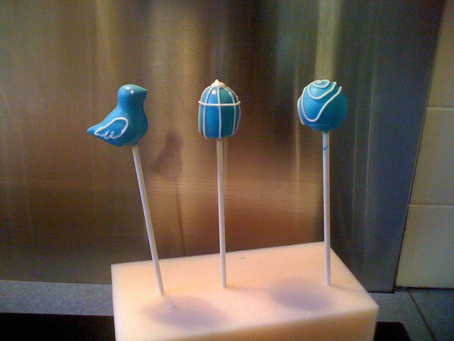 Playing with cake pops!