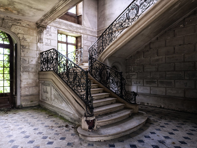 fancy abandoned staircase