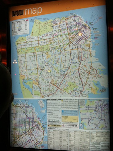 The San Francisco map ath the bus stop | by aircoooled karma