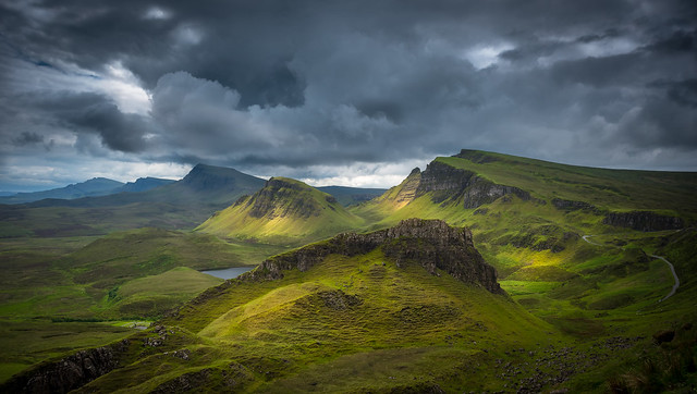 Look from the Quiraing to the Trotternish Ridge.