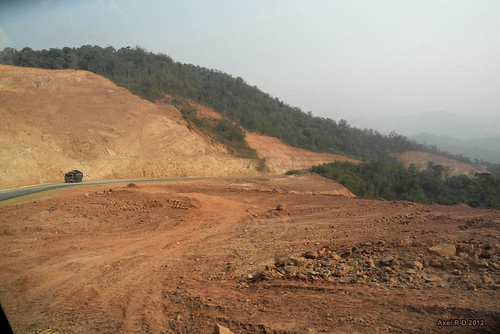 road construction laos