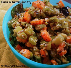 Beans n Carrot stir fry
