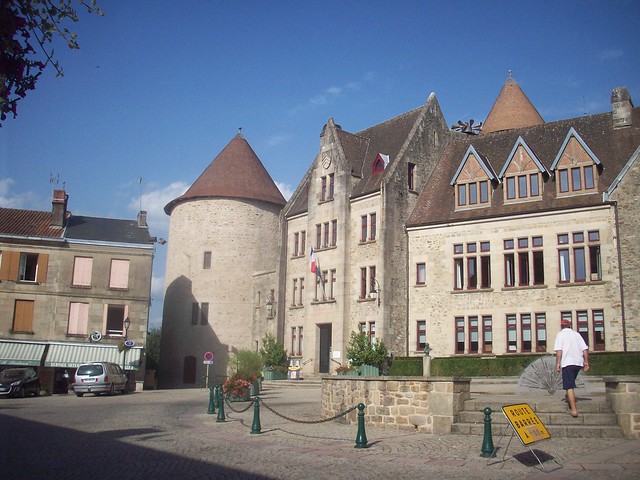 Hôtel de ville. Bourganeuf, Creuse.