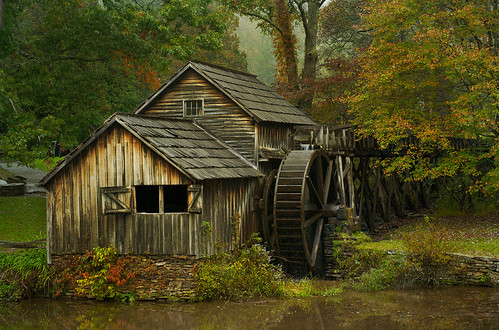 DSC_3260_1as by VaMedia, autumn fall mill landscape virginia blueridgeparkway mabry mabrymill vamedia