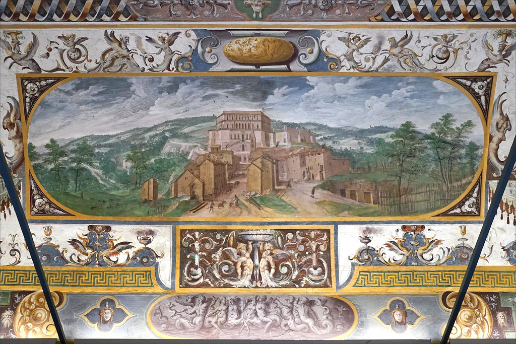 Vue de Caprarola (Palais Farnese, Caprarola, Italie)