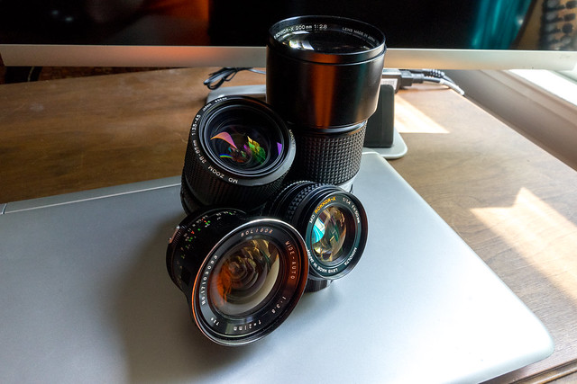Four of my favorite manual lenses