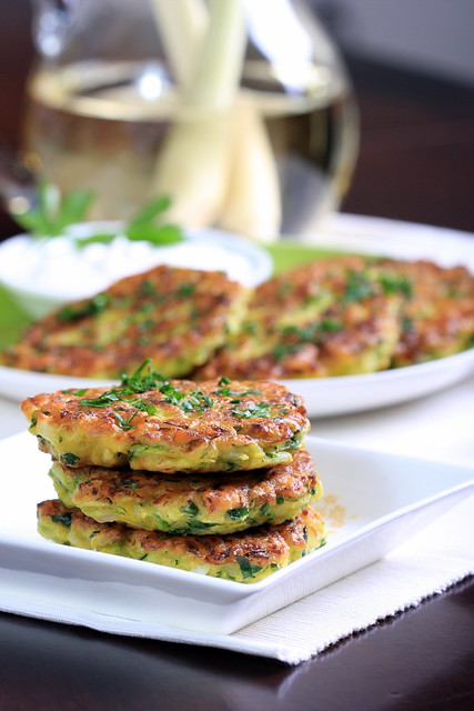 Olives for Dinner | Zucchini and Lemongrass Pancakes