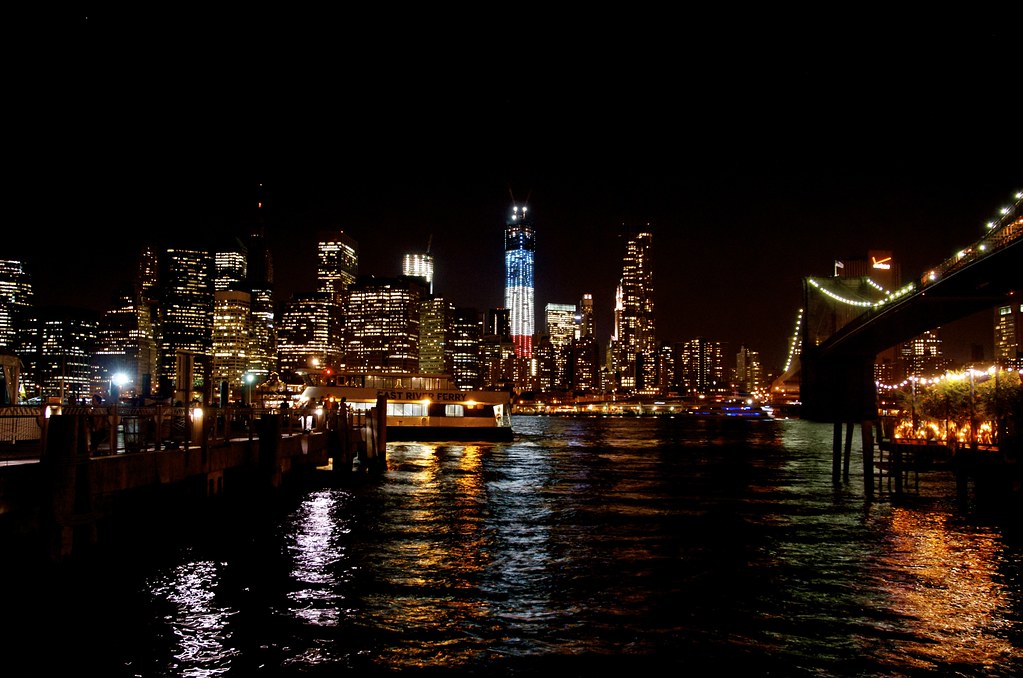 The NYC skyline from the River Cafe by edans