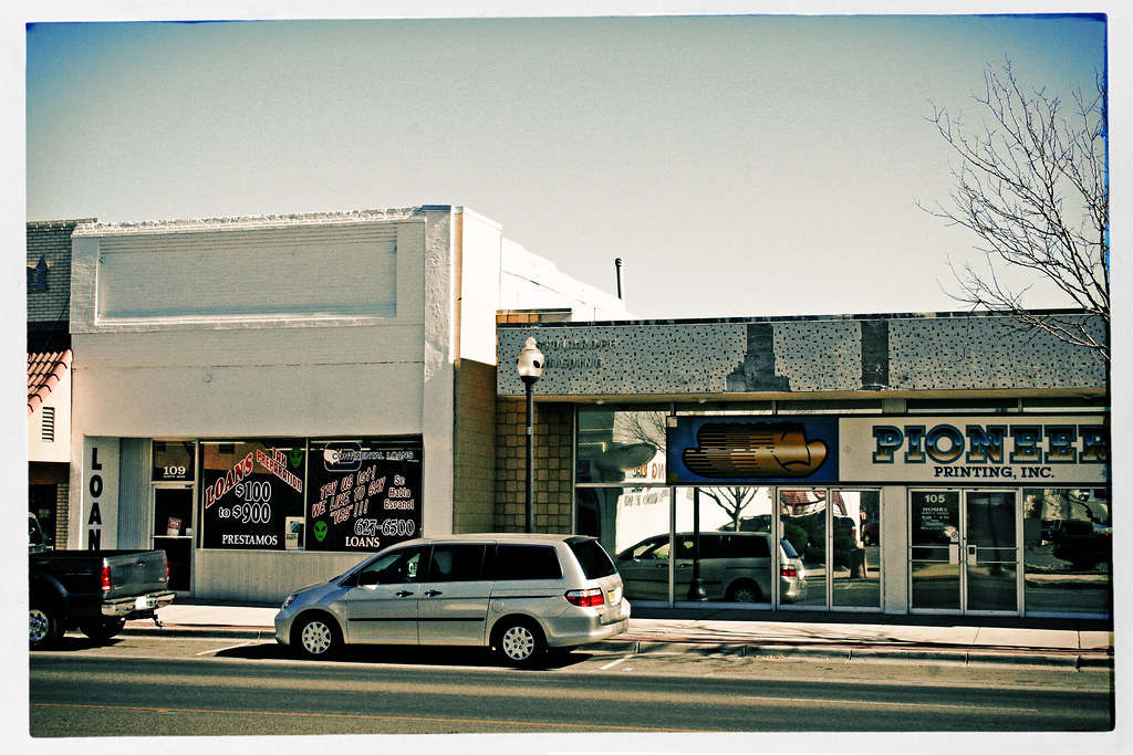Roswell, New Mexico, Loan Store and Pioneer Printing by Juli Kearns (Idyllopus)
