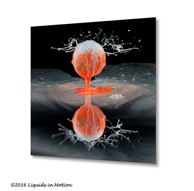 Orange Ball of Fire in Space #5957 | ©2012 - LiquidsinMotion.us.com