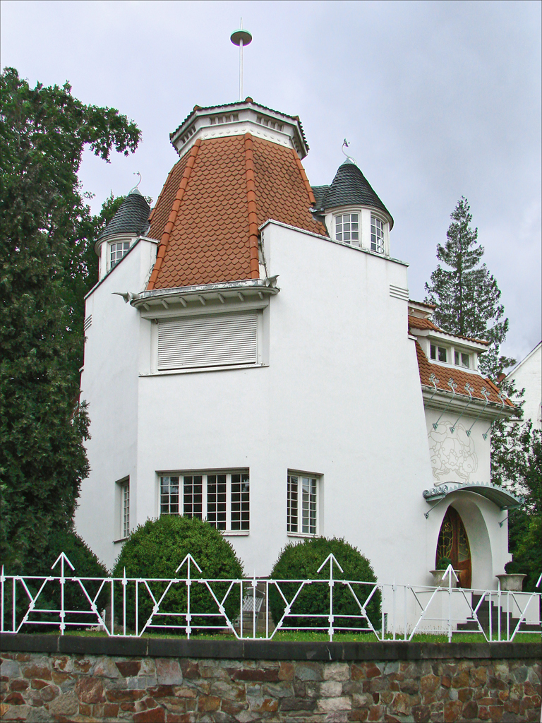 Wilhelm Deiters House (Mathildenhöhe, Darmstadt)- The Deiters house designed by architect Joseph Maria Olbrich in 1901. 