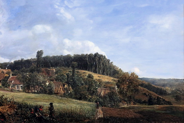 IMG_4505B Théodore Rousseau. 1812-1867. Paris-Barbizon. Clairière près de Pierrefonds. Cleared Forest Edge near the Village of Pierrefonds. 1833.  Hambourg Kunsthalle.