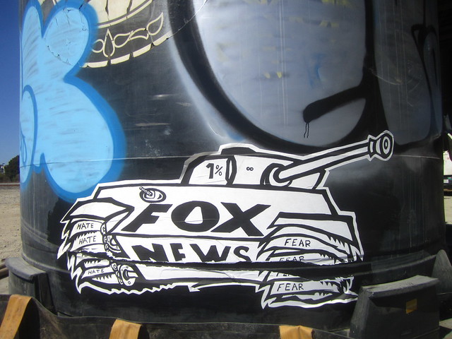 Fox News tank on a tank