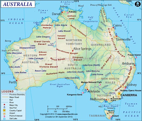 australia-map | by darleen75