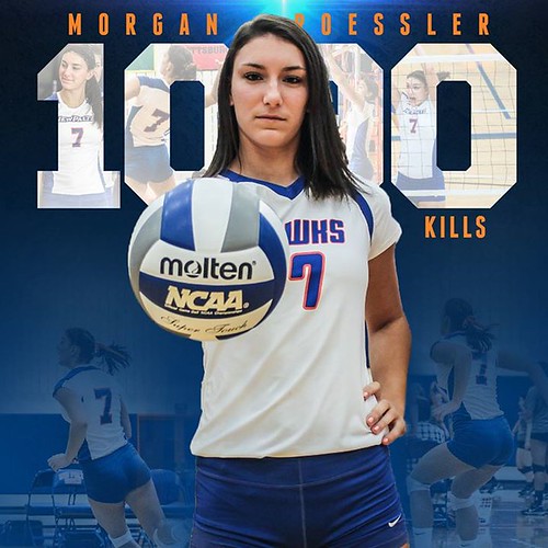 Congrats to Morgan Roessler on her 1,000th Career Kill against Hunter today!