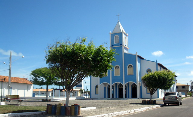 Blue Catholic Church. Pirambu. Sergipe.Brazil.