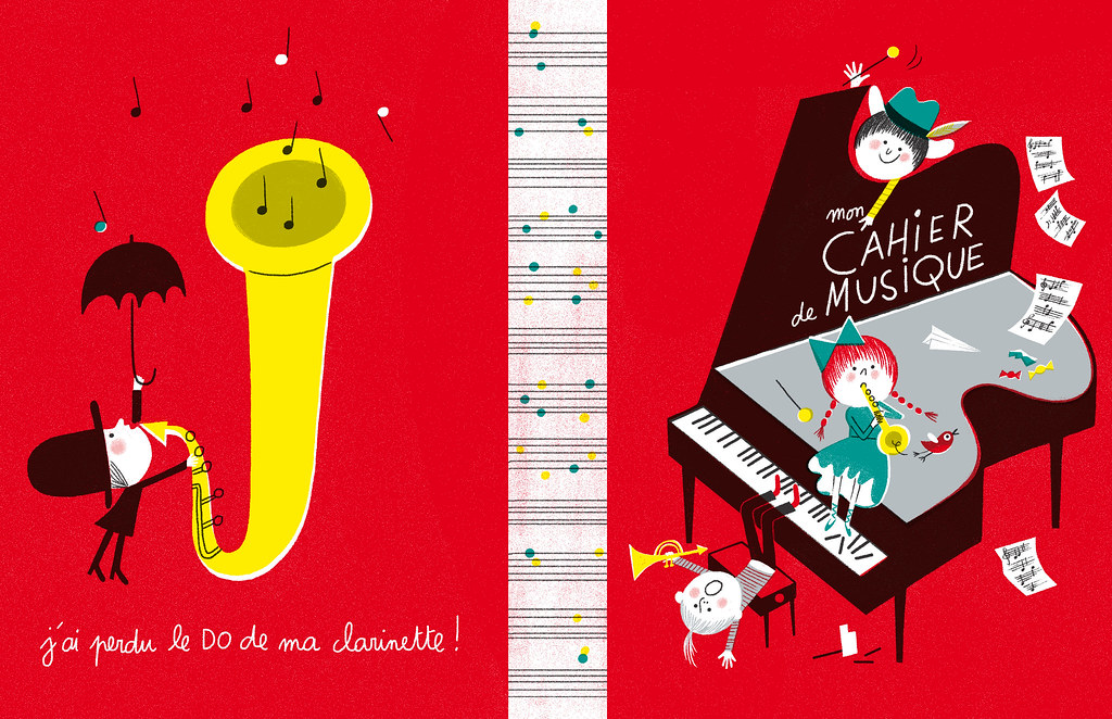 Cahier de musique | à acheter sur le site de la Marelle: www… | Flickr