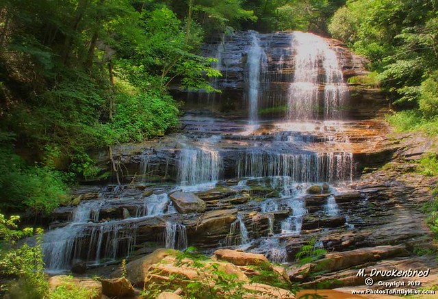 Pearson’s Falls, a scenic waterfall that plunges 90 feet