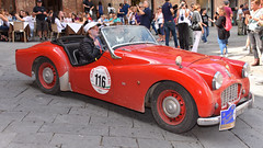 Passaggio da Piazza del campo delle Auto Storiche del Gran Premio Nuvolari 2016