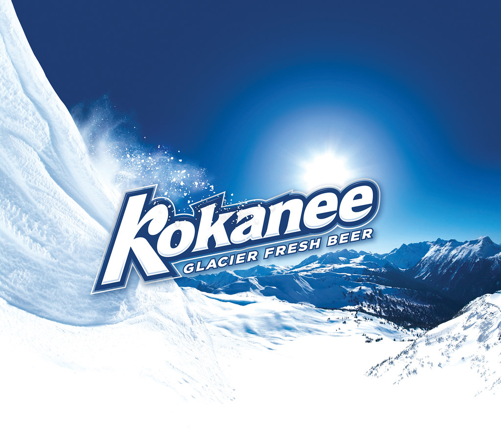KOKANEE Glacier Fresh Bottle Logo STICKER decal craft beer brewery 