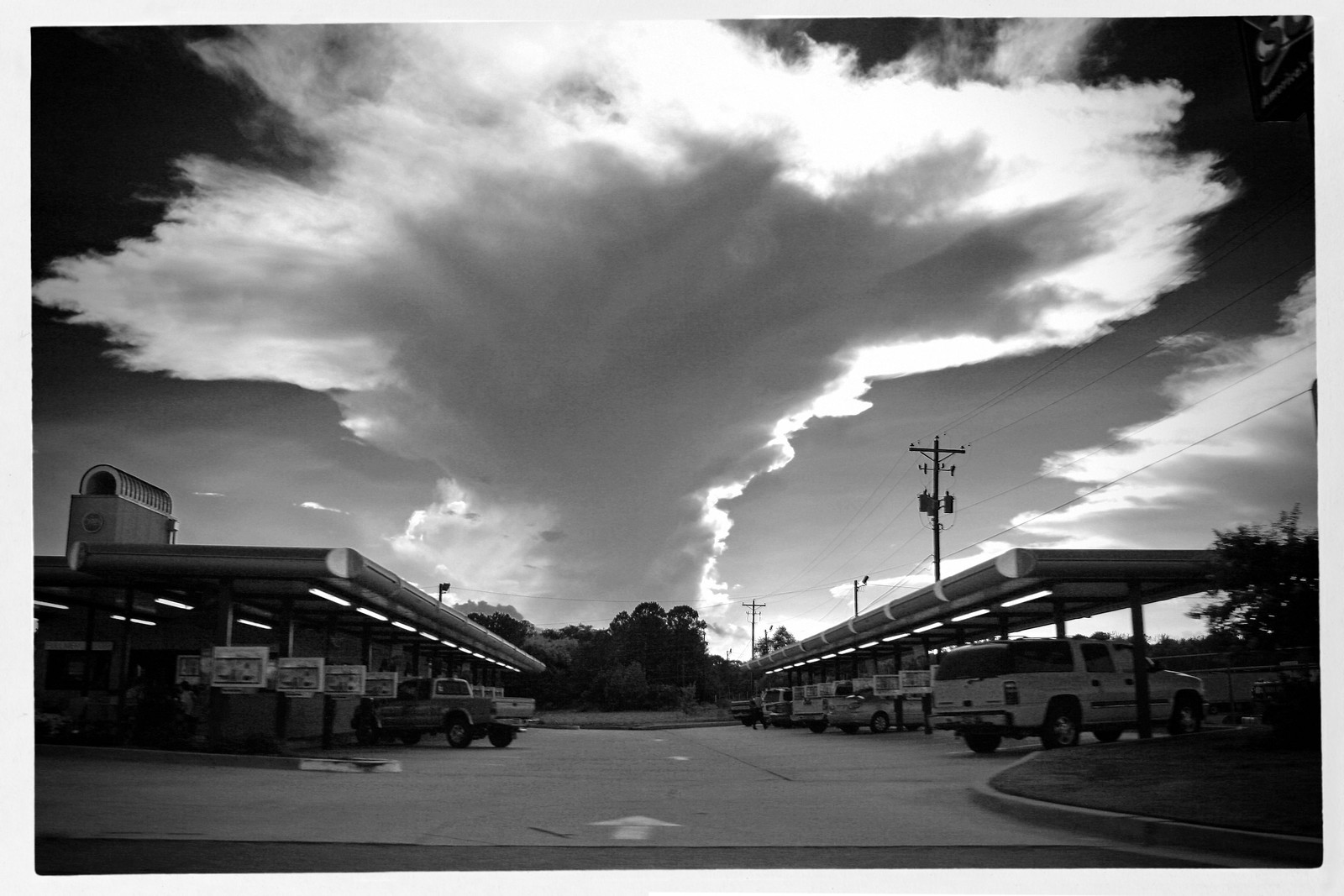 Outside Edgefield, Cloud and Drive-In, August 8, 2012