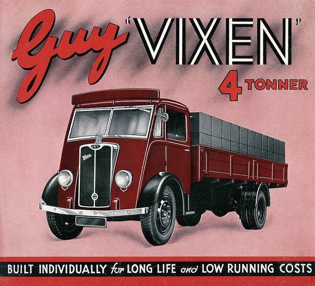 A Guy Vixen 4-ton Truck Leaflet from the 1940s