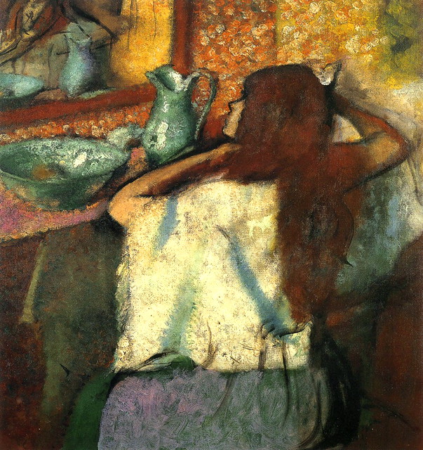 Degas,  Edgar  (French,  1834-1917)  -  Woman at her Toilette  -  1885-1990
